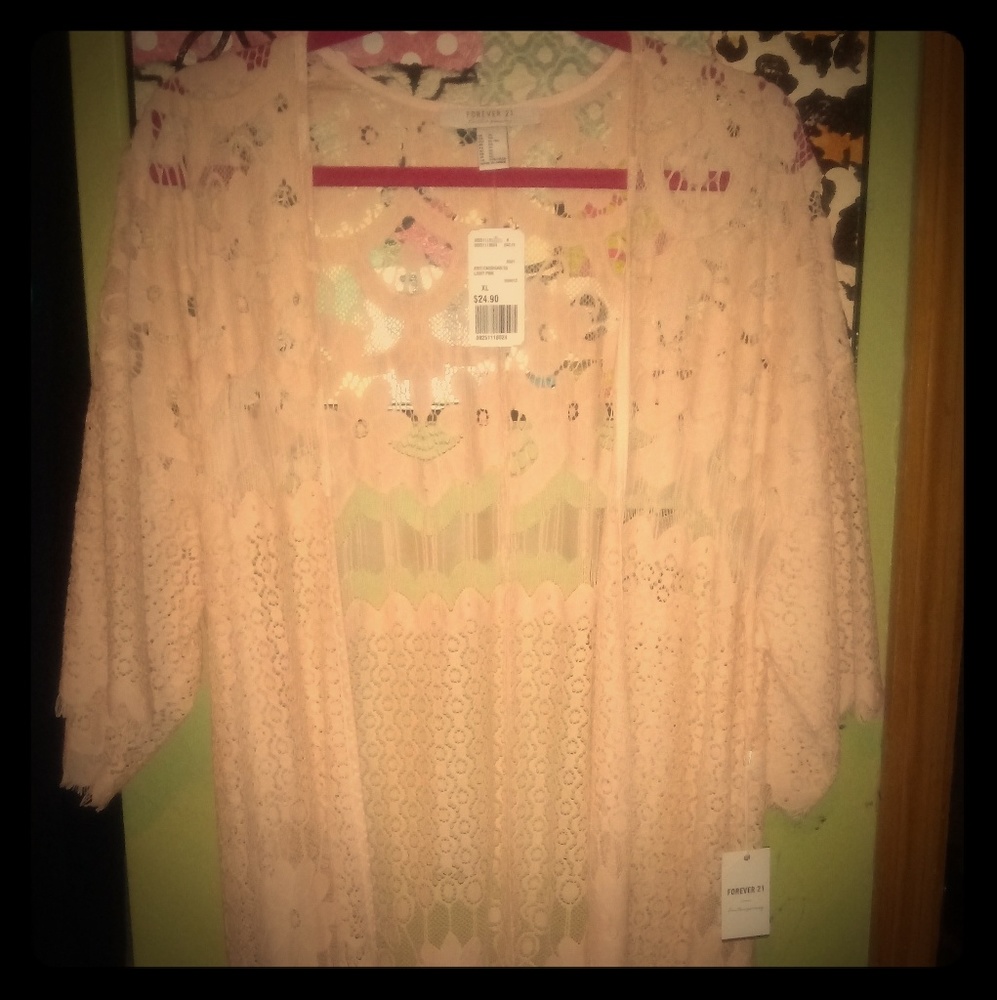 Lace kimono